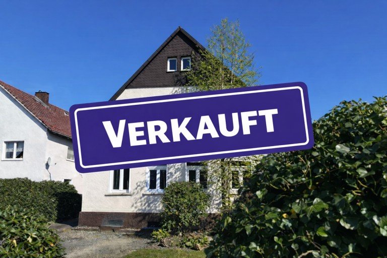 Hausansicht Herford Einfamilienhaus --VERKAUFT--Sch�nes renoviertes Einfamilienhaus mit Garten in guter Lage von Herford